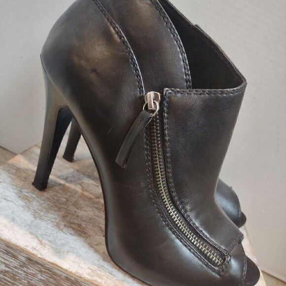 Vintage Nine West Leather Heels Size 10 4.5" - Picture 3 of 8